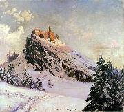 Claude Monet Czorsztyn Castle painting